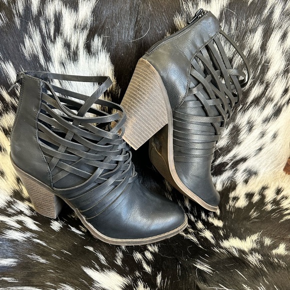 fergalicious black ankle boots